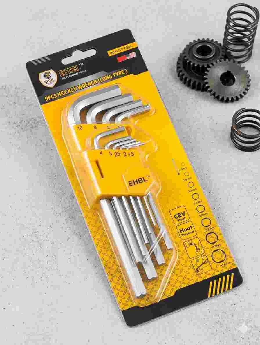 9 pis Hex key WRENCH (OONG TYP)